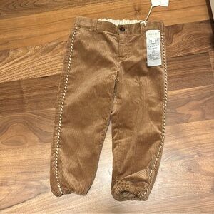 Gucci Kids Brown Corduroy Pants